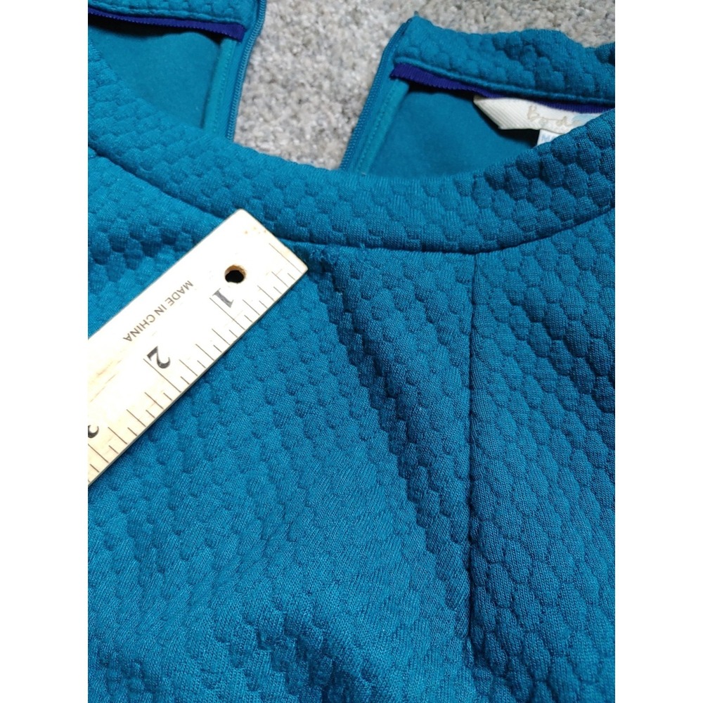 Vtg Boden 60s Shift Dress Womens Sz 16L Ottoman Textured Knit Pockets Gorpcore - Picture 5 of 8
